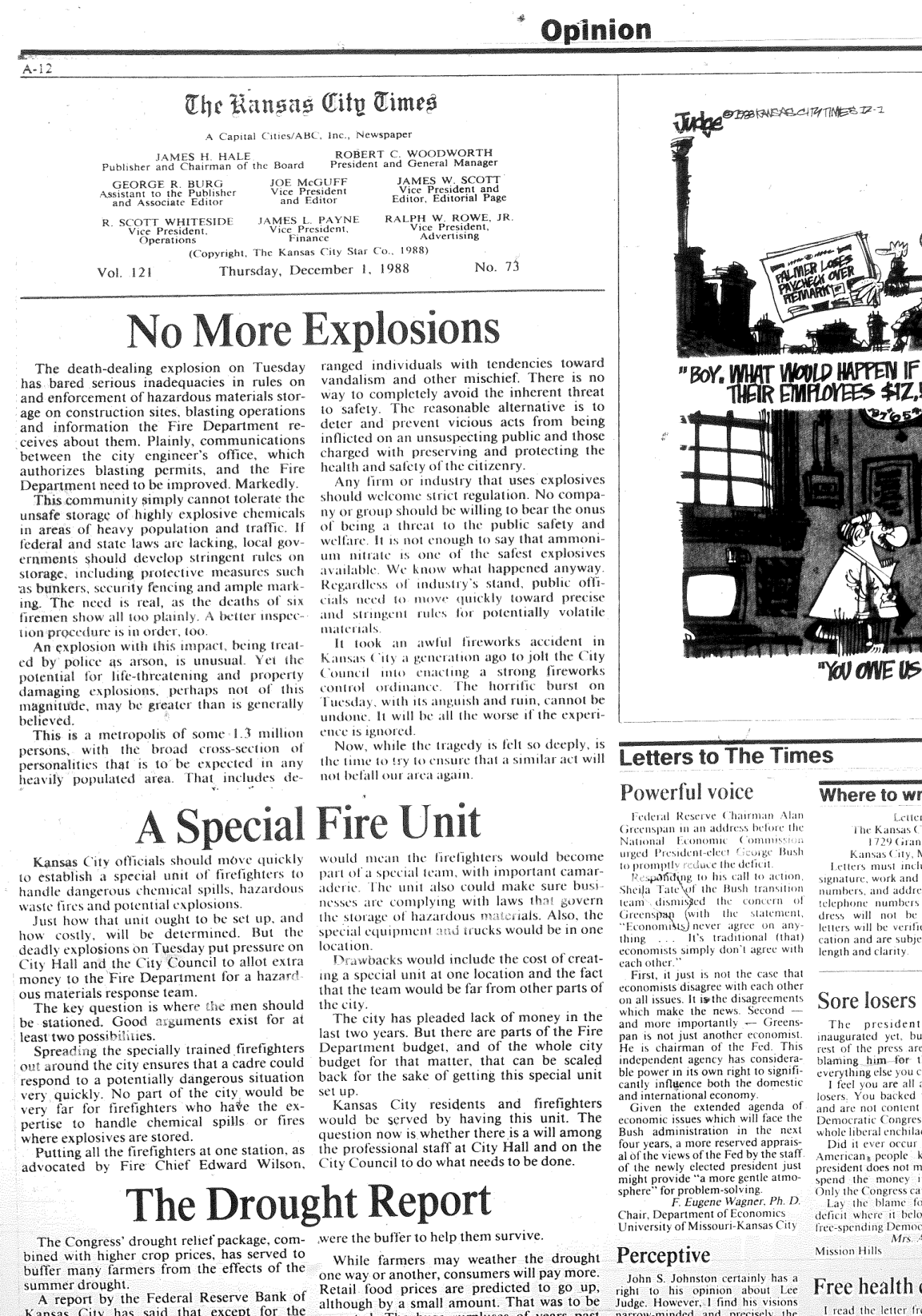 Opinion: No More Explosions -- A Special Fire Unit