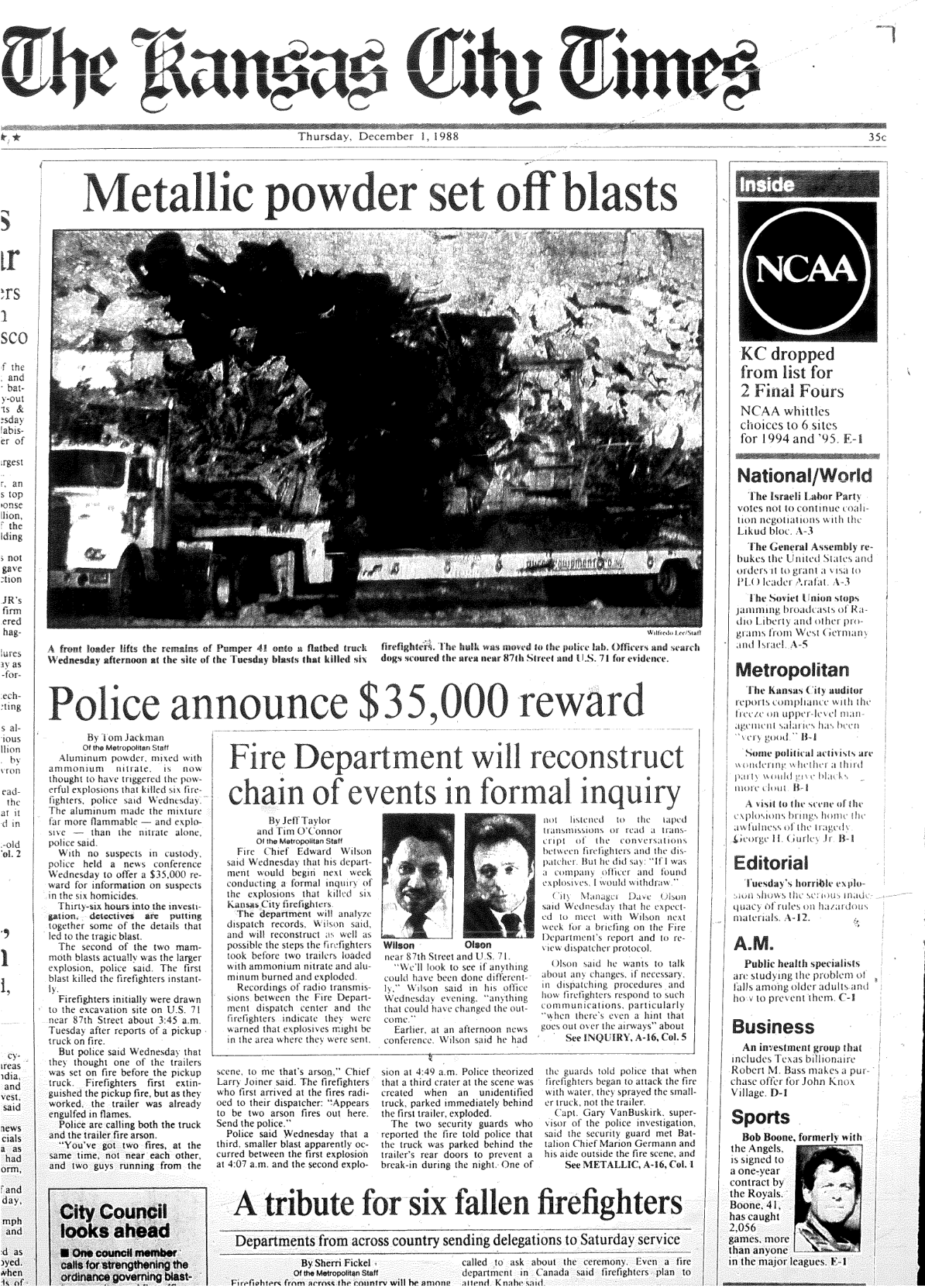 Metallic Power Sets Off Blasts