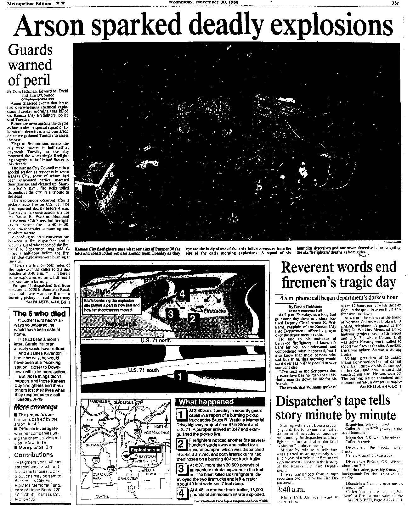 Arson Sparked Deadly Explosions